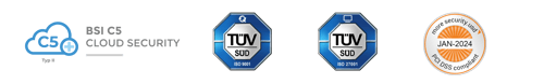 Zertifikat_C5 Certified Cloud Security_TÜV_PCI-DSS_freigestellt_1414x220px_v2